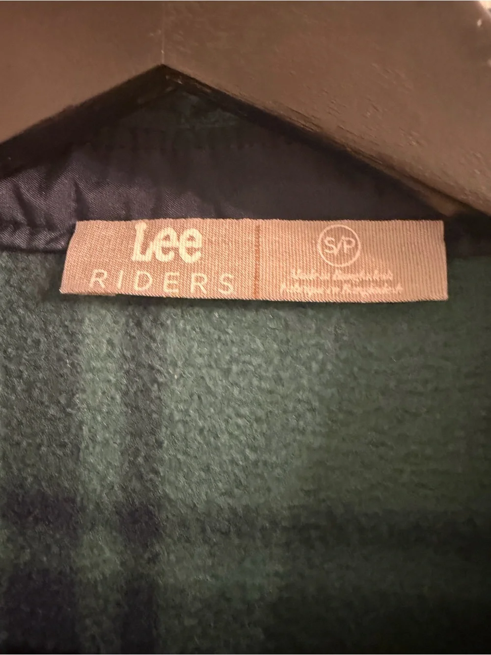 Lee Women's Green Plaid Fleece Jacket